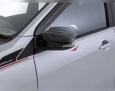 Electric & Retractable Black Outer Mirror with Turn Lamp